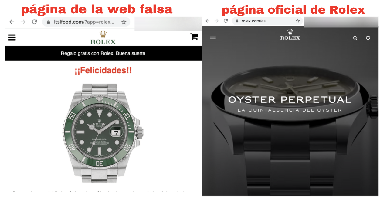 No Rolex no est regalando relojes con esta cadena de WhatsApp